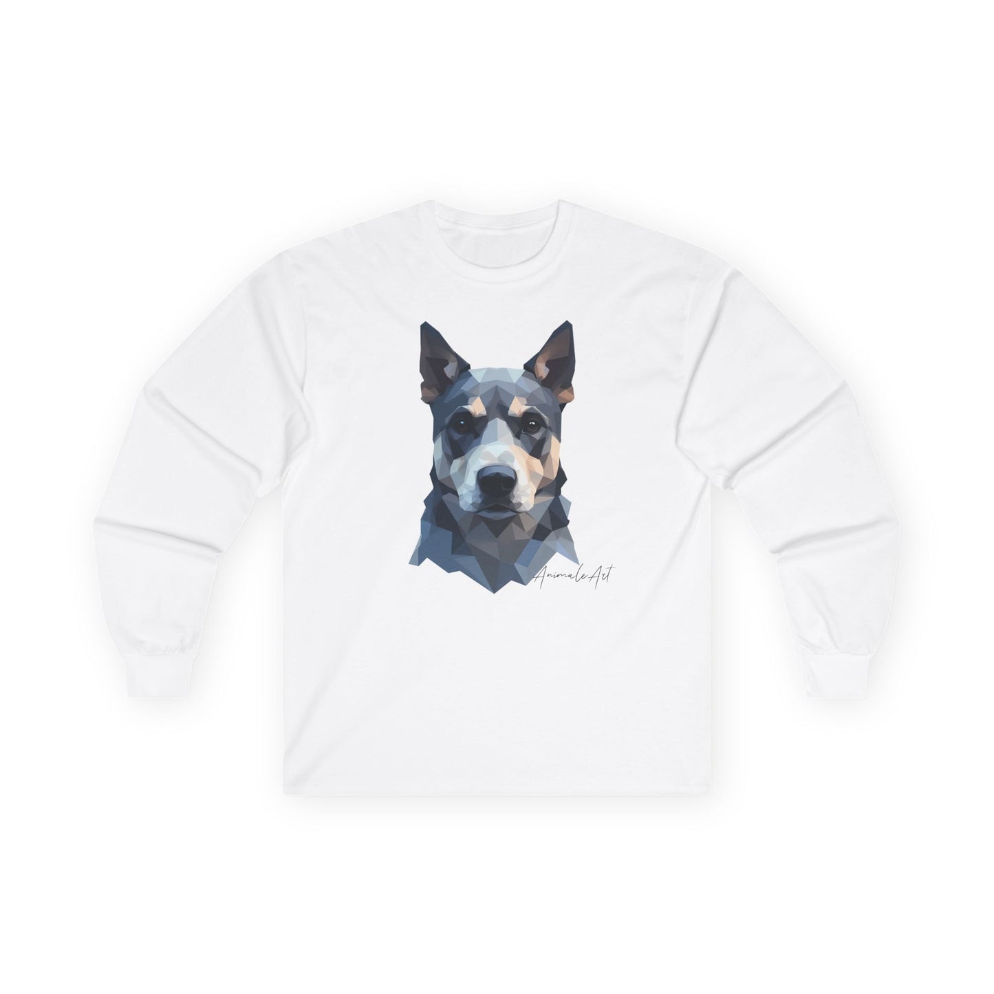 Camiseta unisex de manga larga. Ilustración Perro