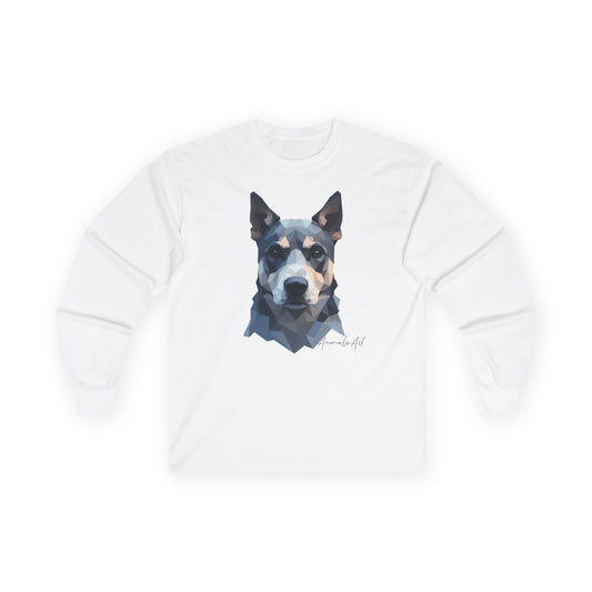 Camiseta unisex de manga larga. Ilustración Perro