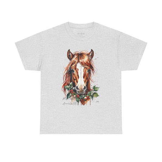 camiseta unisex de algodón grueso Unissex. Diseño Pony