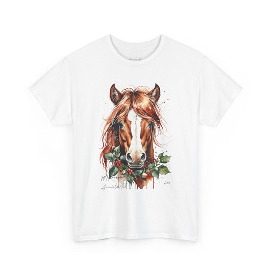camiseta unisex de algodón grueso Unissex. Diseño Pony