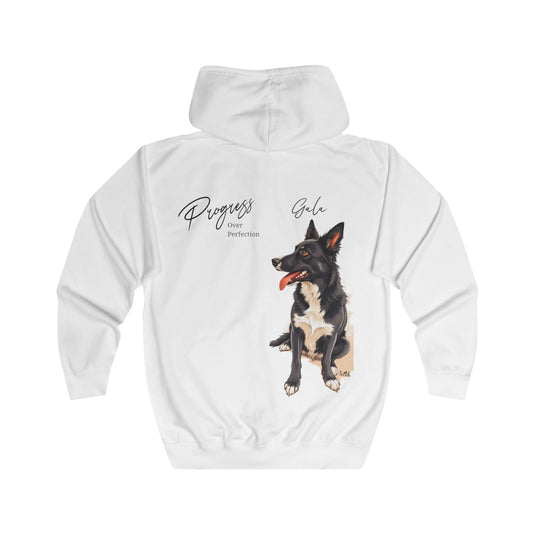 Full Zip Hoodie Progress Over Perfection - Unisex